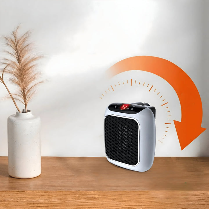 Luvikno | WarmiWall Keramisk Veggvarme – Energisparende Mini-radiator med Termostat