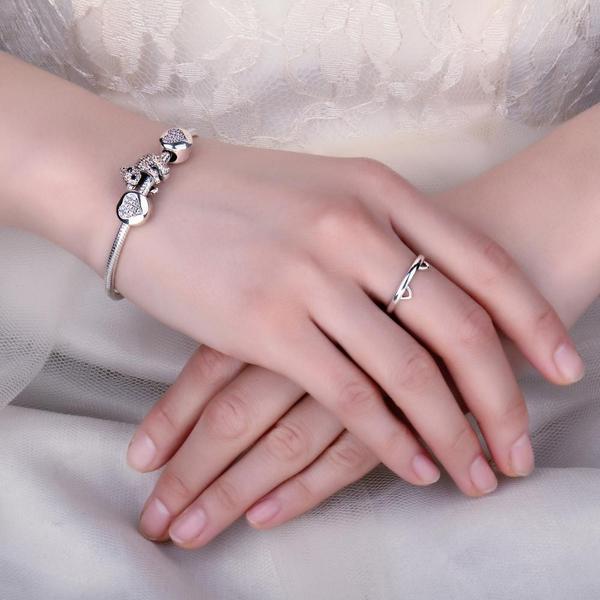 Kitty Øre Klo Klem 925 Sølv Ring | Luvikno