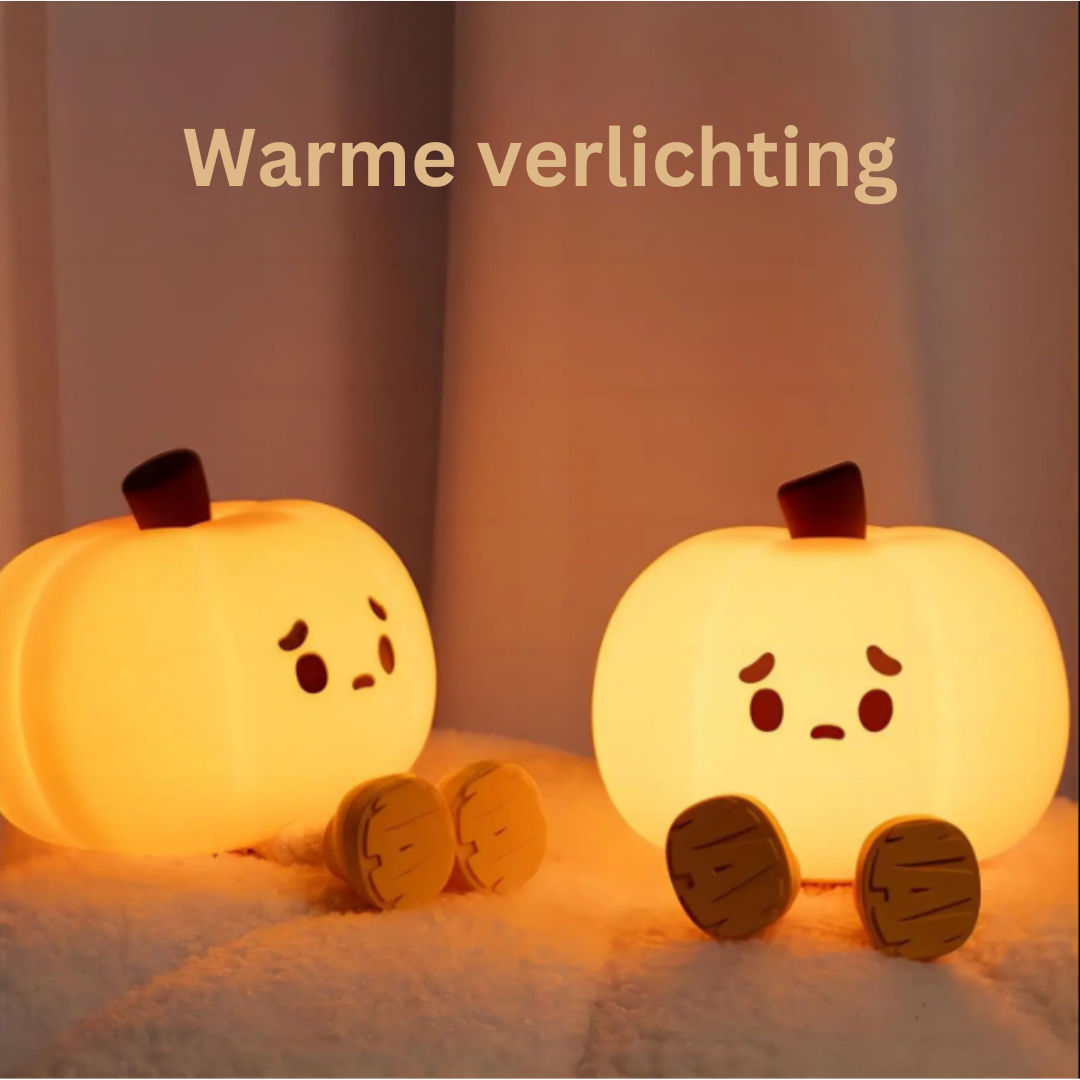 GlowPumpkin Lys - Atmosfærisk Nattlys med Varm Glød Luvikno
