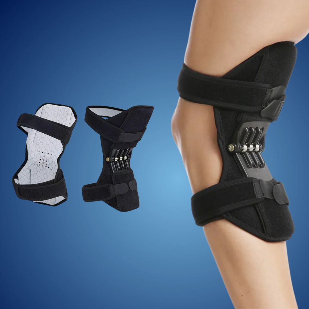 KneeGuard Pro | Sett av 2 hengslet kneleddsstabilisatorer for smertelindring | Justerbar støtte for kneskader - leddgikt - postoperativ rehabilitering Luvikno