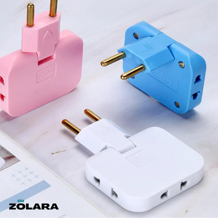 Roterbar EU-stikkontaktadapter | Multi strømuttak Eco (EU) | Luvikno
