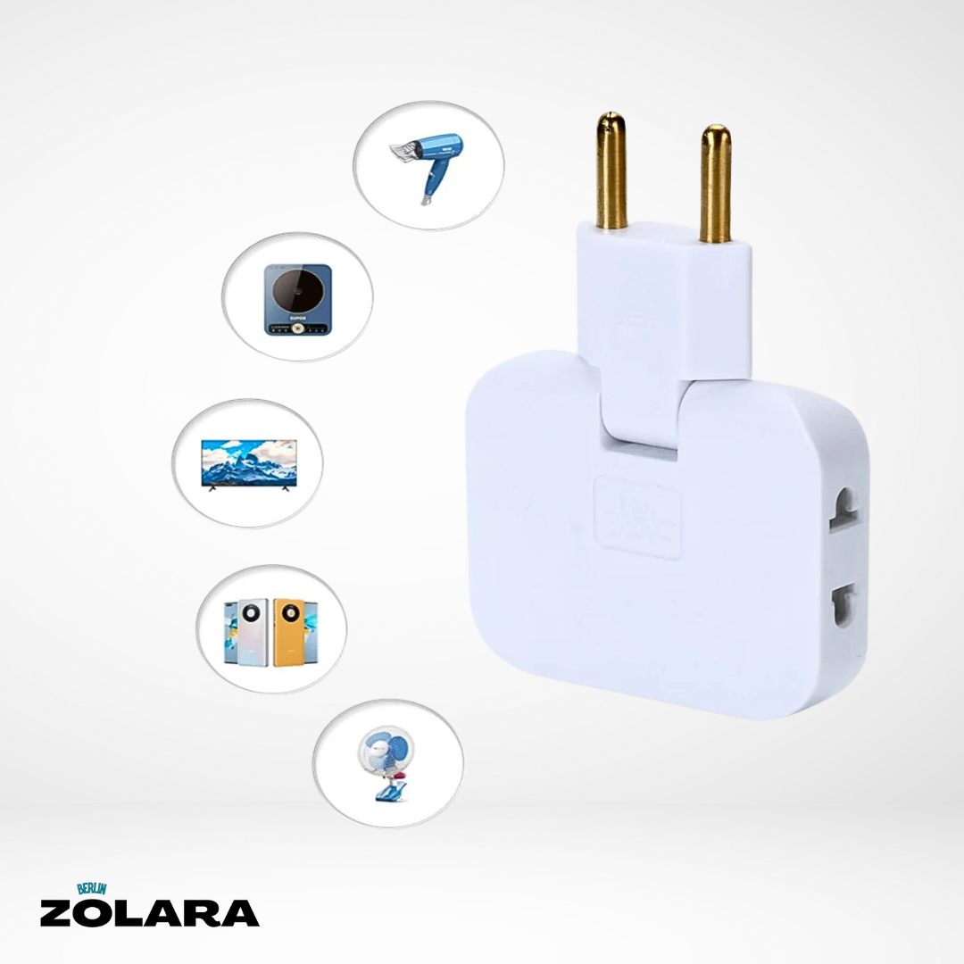 Roterbar EU-stikkontaktadapter | Multi strømuttak Eco (EU) | Luvikno