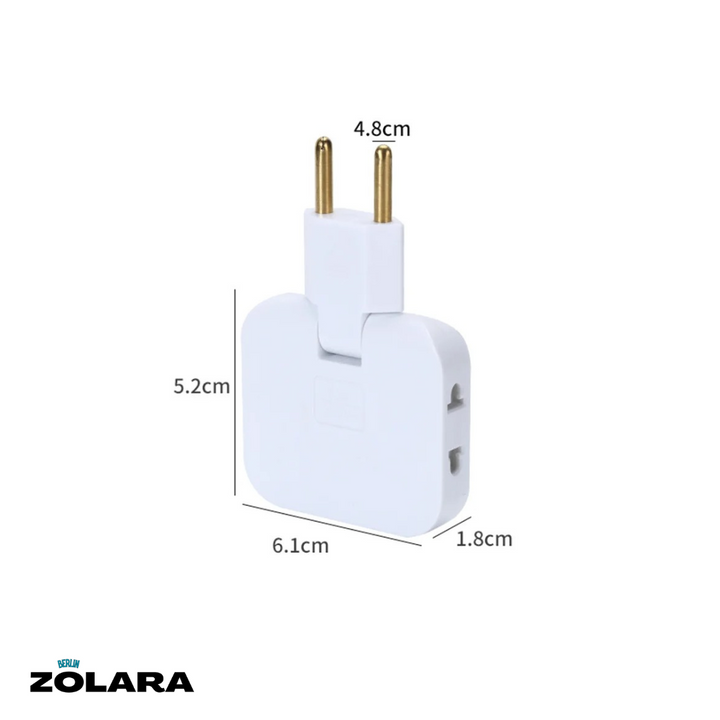 Roterbar EU-stikkontaktadapter | Multi strømuttak Eco (EU) | Luvikno