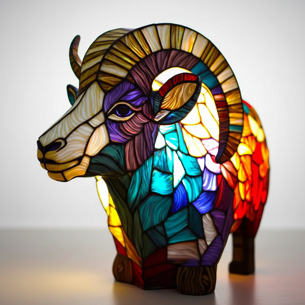 Kunstnerisk Bordlampe - AnimalGlow | Luvikno