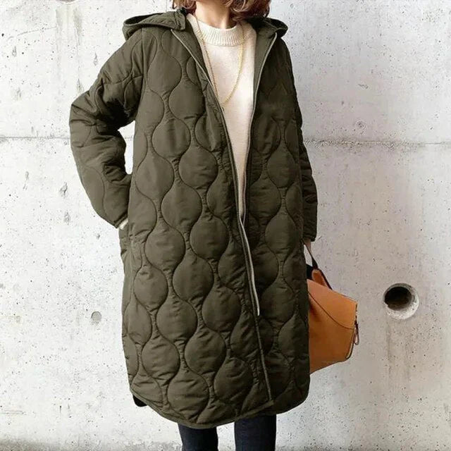 Luvik | kuviollinen parka hupulla