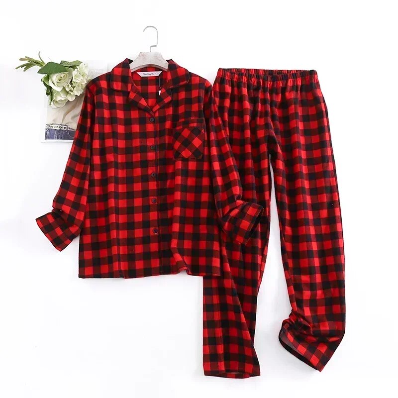 Luvik | naisten pyjama-setti eloisilla kuvioilla Kaksiosainen