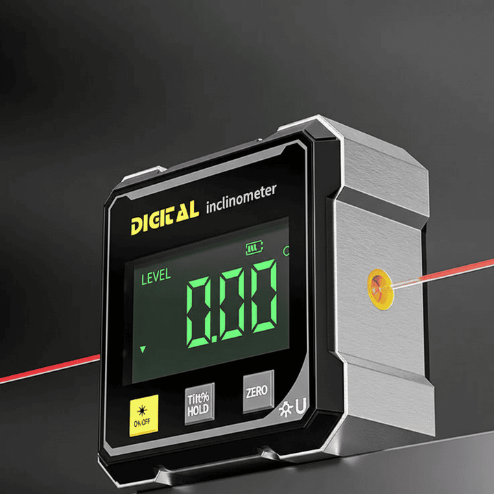 Luvikno | Digital Magnetisk 4-sidet Laser Protractor