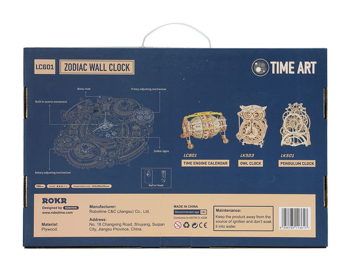 Zodiac Veggklokke og Kalender Luvikno