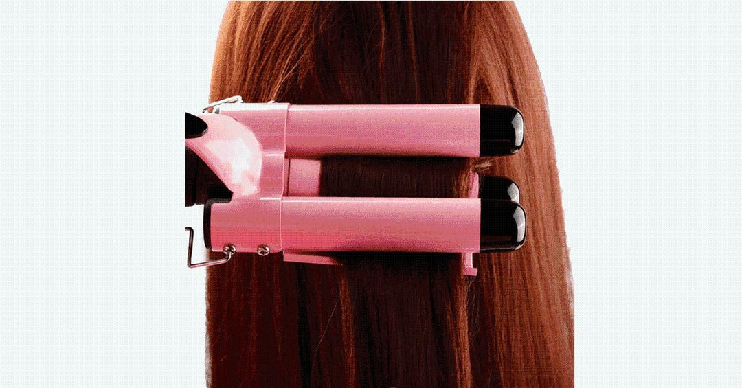 Ny generasjon LCD-skjerm triple fat curling iron – Den beste måten å få perfekte krøller på | Luvikno