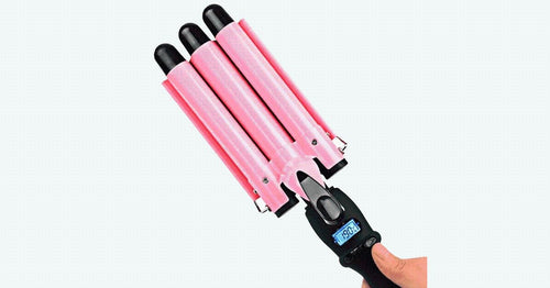 Ny generasjon LCD-skjerm triple fat curling iron – Den beste måten å få perfekte krøller på | Luvikno