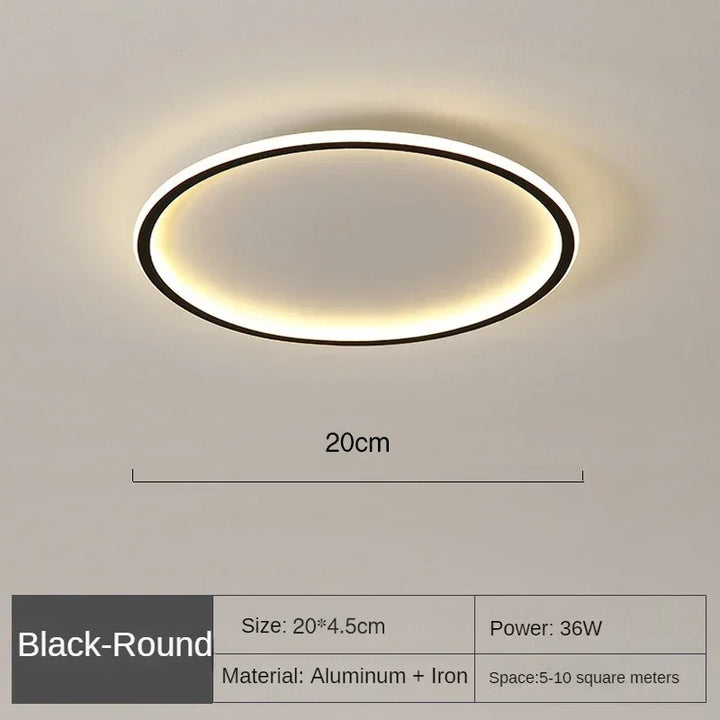 Skandinavisk Rund Taklampe - NordicGlow | Luvikno
