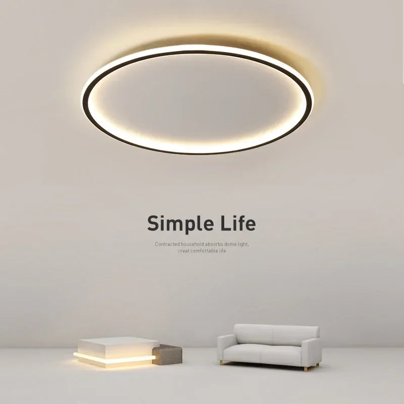 Skandinavisk Rund Taklampe - NordicGlow | Luvikno