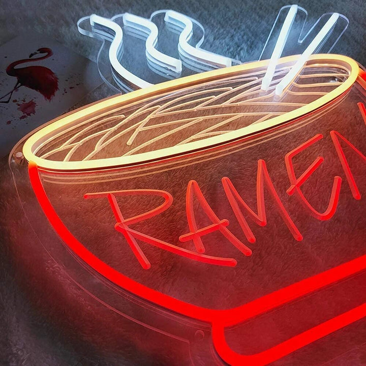 Ramen Neon Lys Skilt Luvikno
