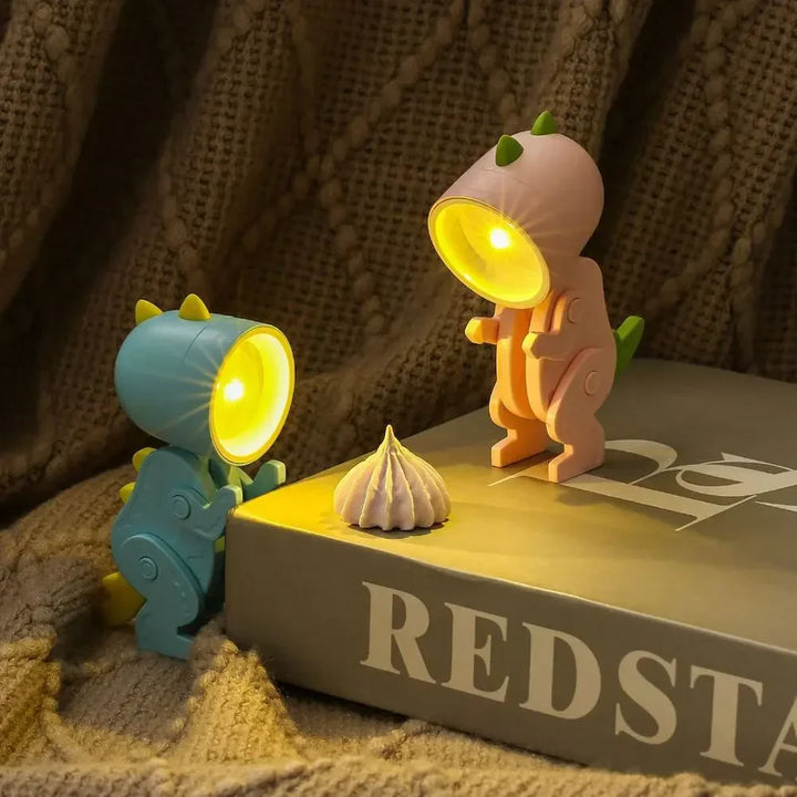 Søte Dinosaur LED Bordlamper – Justerbare Dyrefigurer Nattlamper for Barn | Luvikno