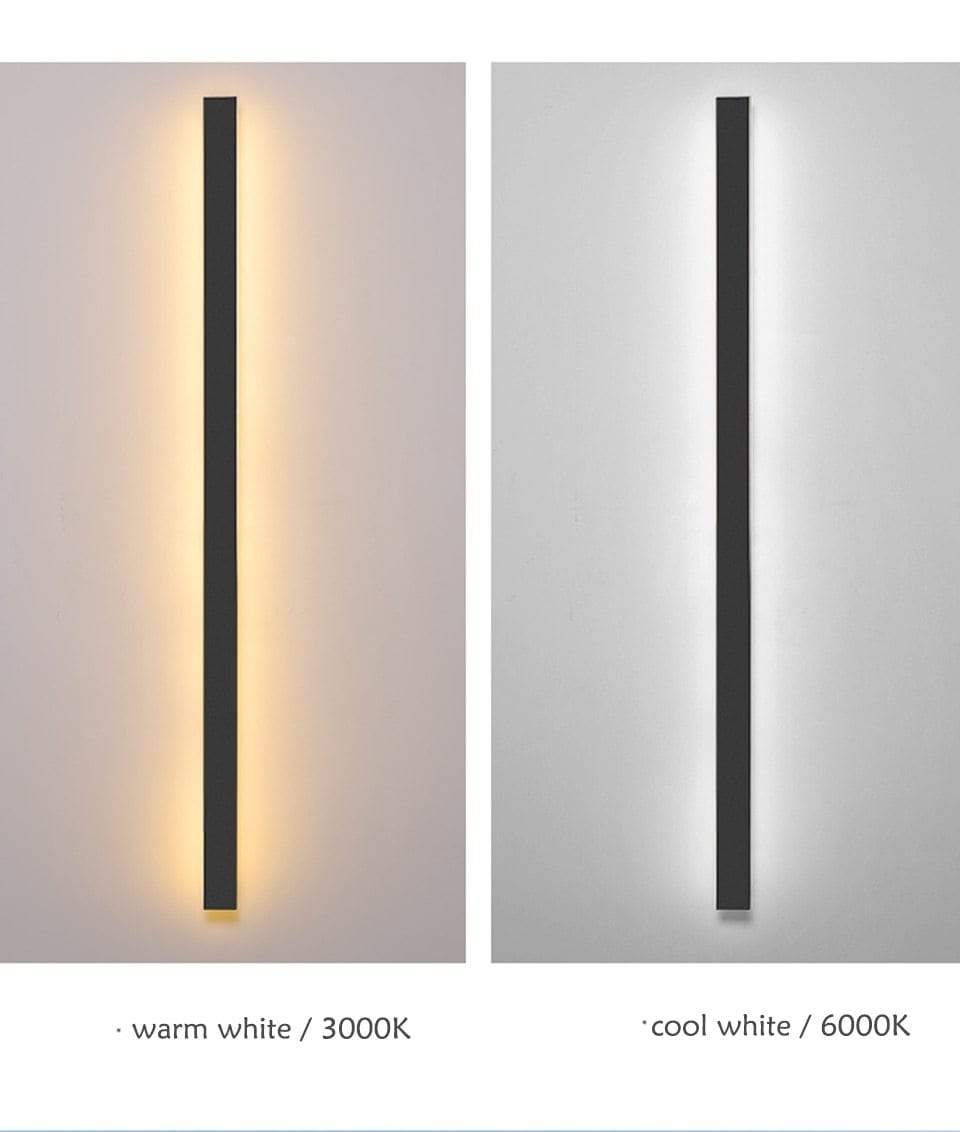 LED Utendørs Lang Vegglampe Luvikno