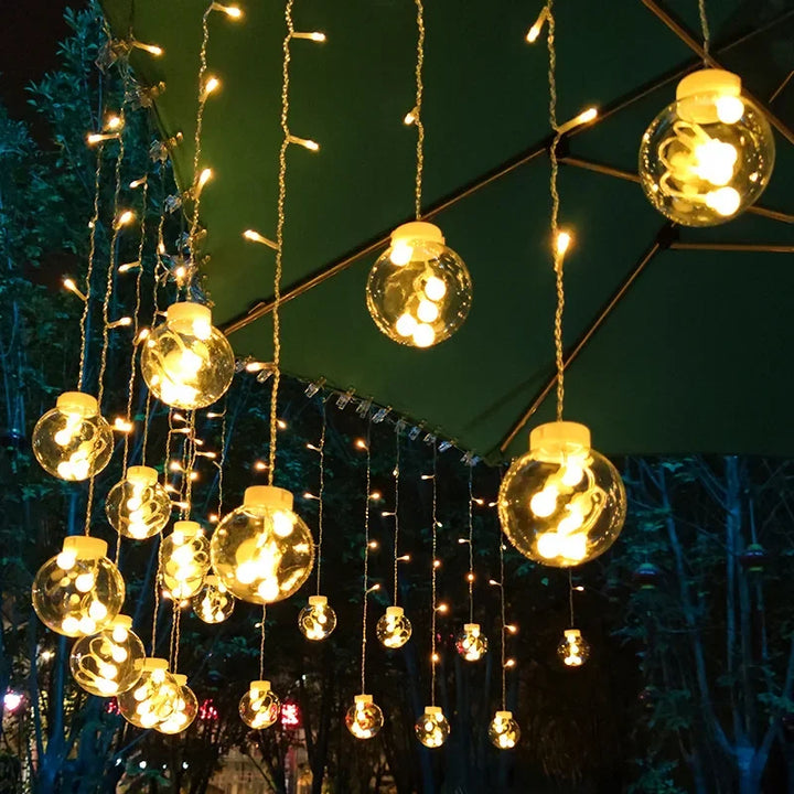 FairyGlow - Vanntett LED Lyslenke for Hage, Fester og Terrasse | Stemningsfull Utendørsbelysning | Luvikno