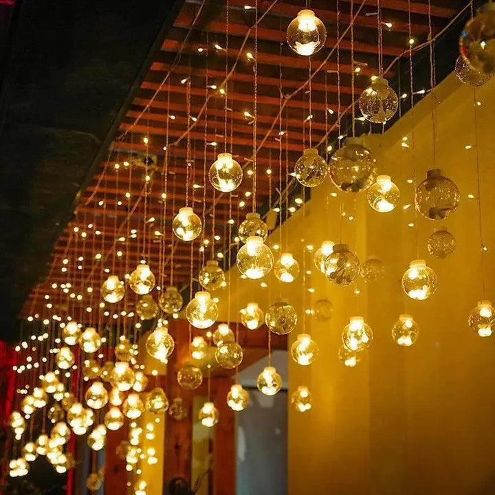 FairyGlow - Vanntett LED Lyslenke for Hage, Fester og Terrasse | Stemningsfull Utendørsbelysning | Luvikno