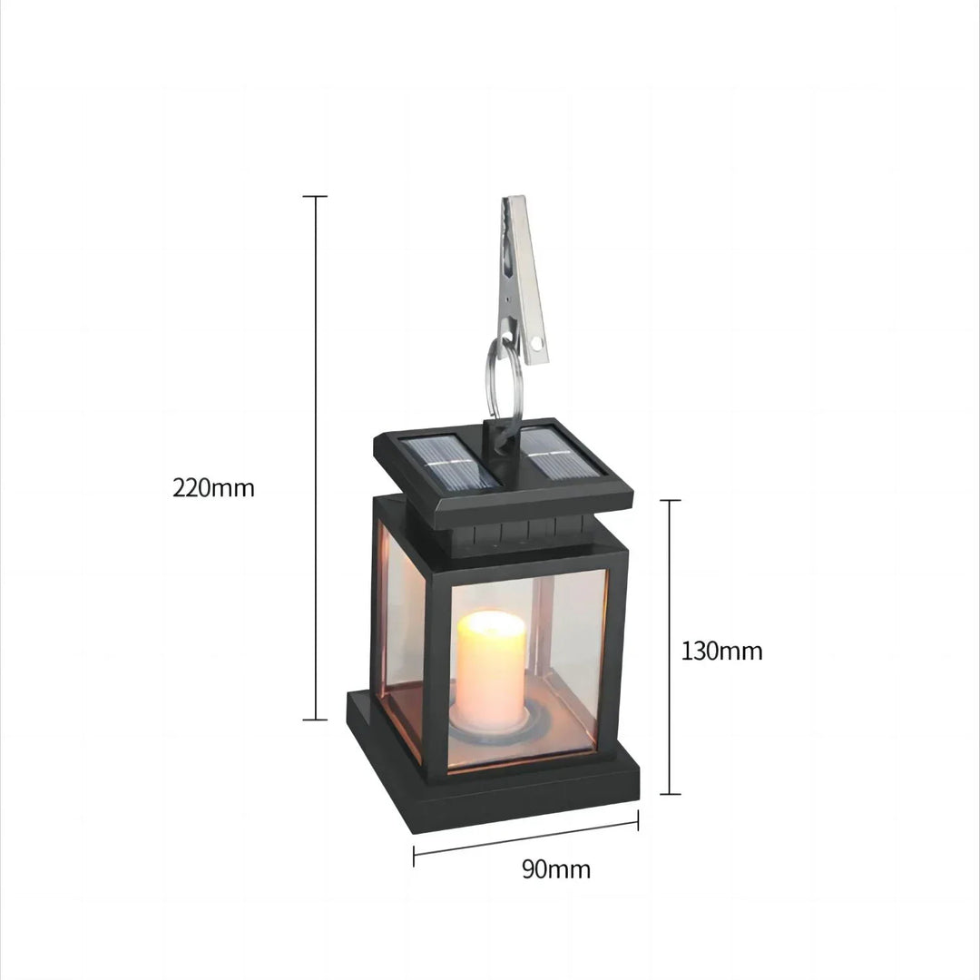 SolarGlow – LED Hage Lantern med Værbestandig Hus | Luvikno