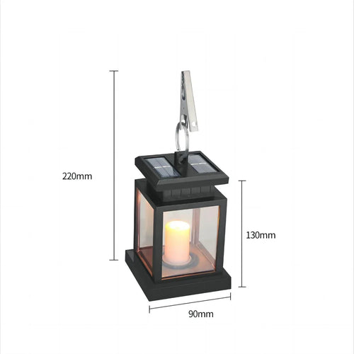 SolarGlow – LED Hage Lantern med Værbestandig Hus | Luvikno