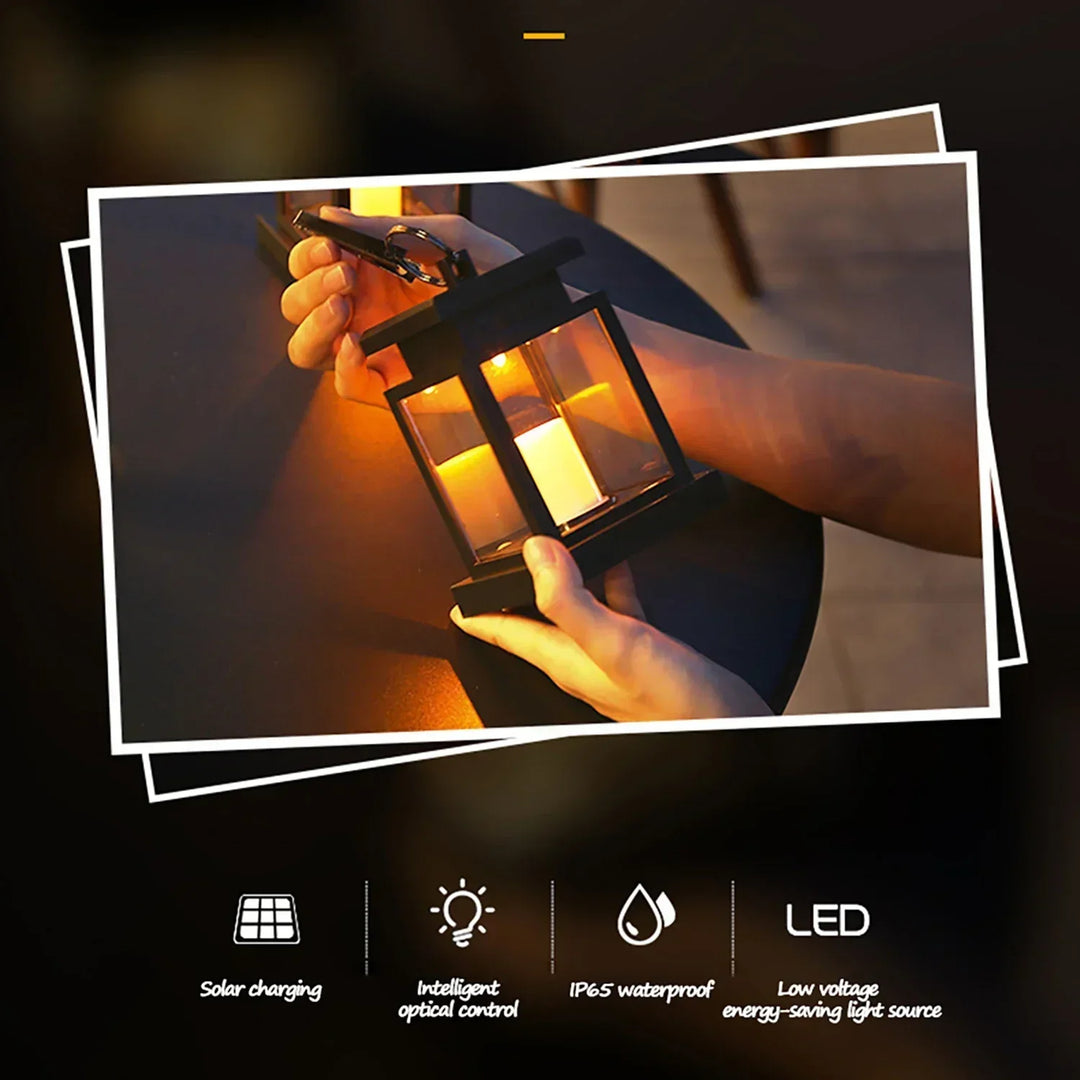 SolarGlow – LED Hage Lantern med Værbestandig Hus | Luvikno