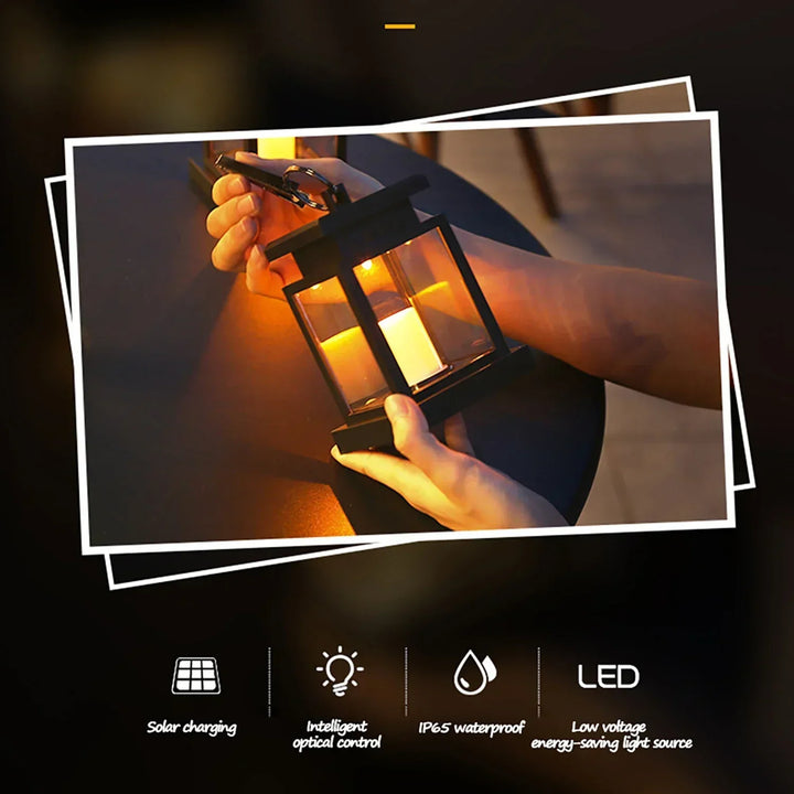 SolarGlow – LED Hage Lantern med Værbestandig Hus | Luvikno
