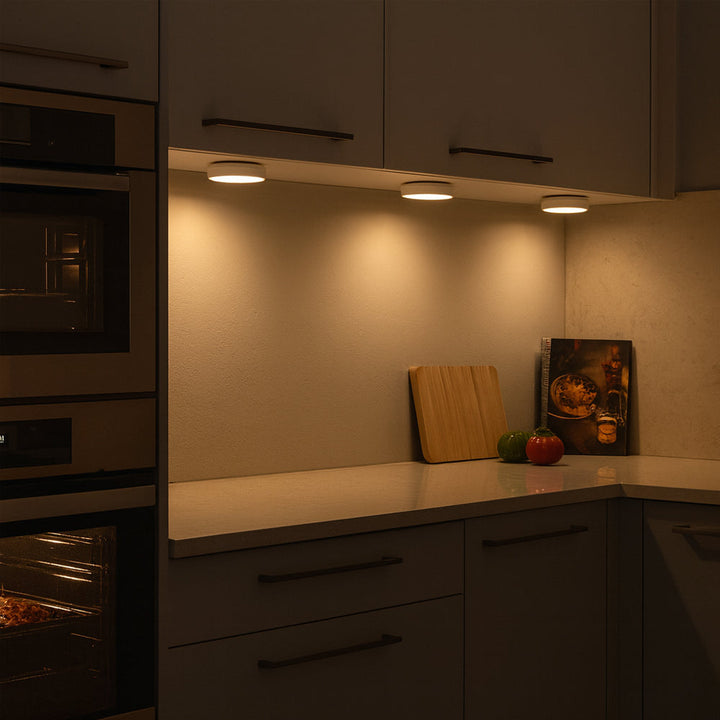 LED Spot (runde) 3 stk. inkl. fjernkontroll | Luvikno