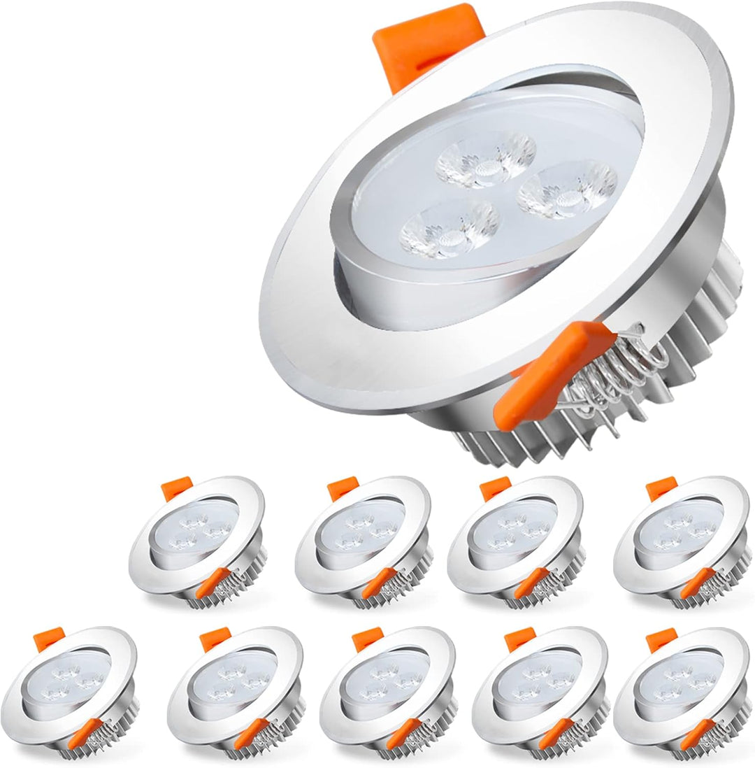 LED innfelt spotlight LED spot 3W kjølig hvit/varm hvit | Luvikno