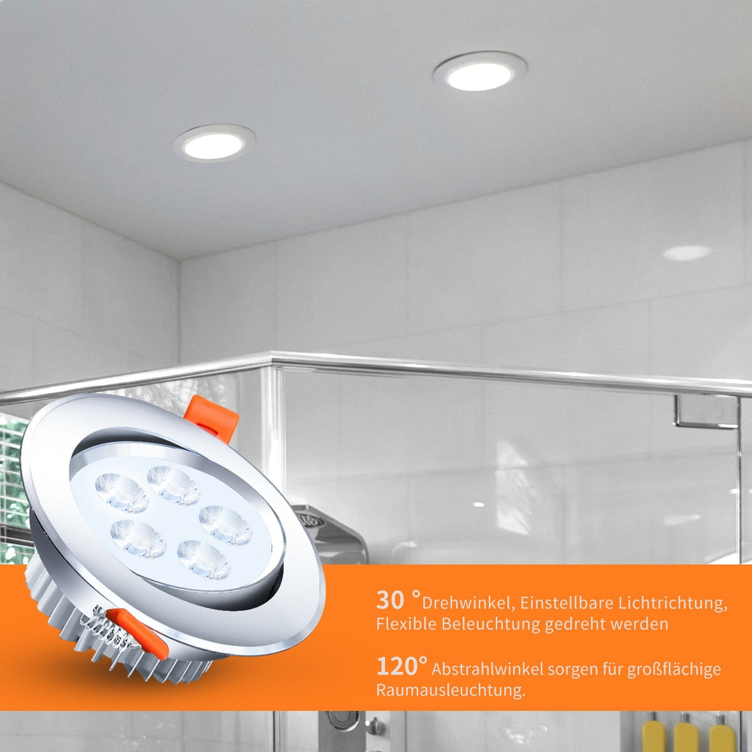 LED innfelt spotlight LED spot 3W kjølig hvit/varm hvit | Luvikno