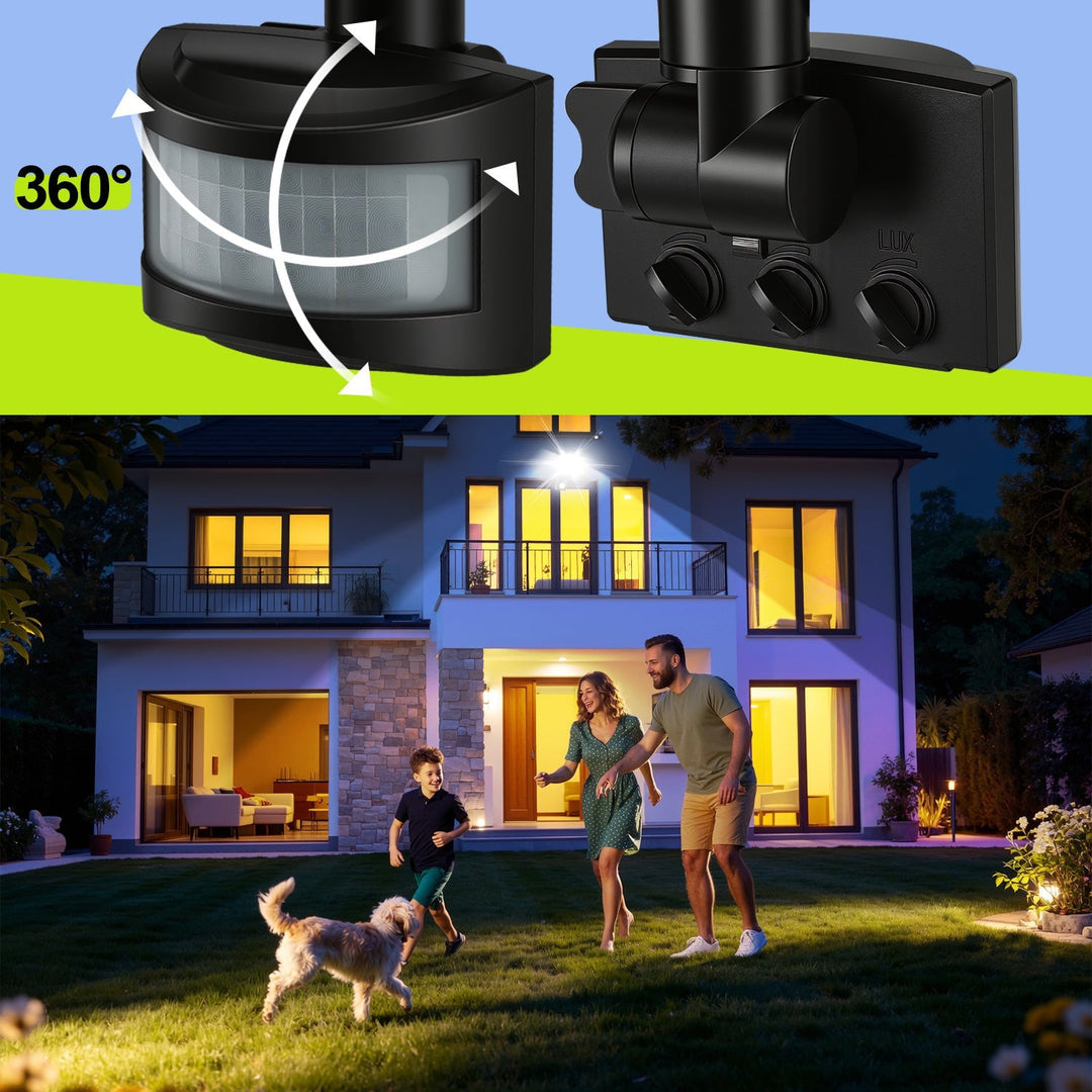 LED Flomlys med Bevegelsessensor Kald Hvit 10W-100W (uten kontakt) | Luvikno