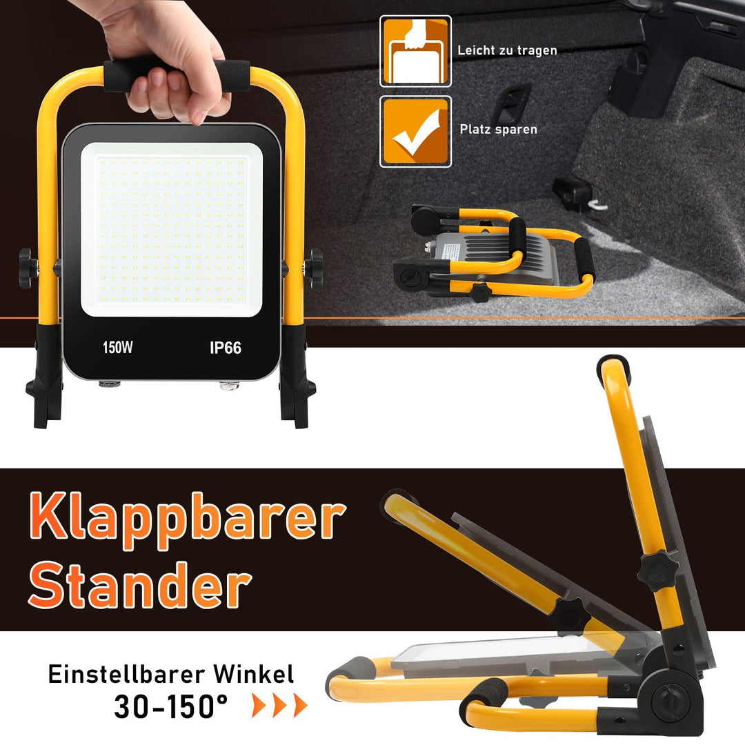 LED konstruksjons spotlight 50W-200W kald hvit IP66 | Luvikno