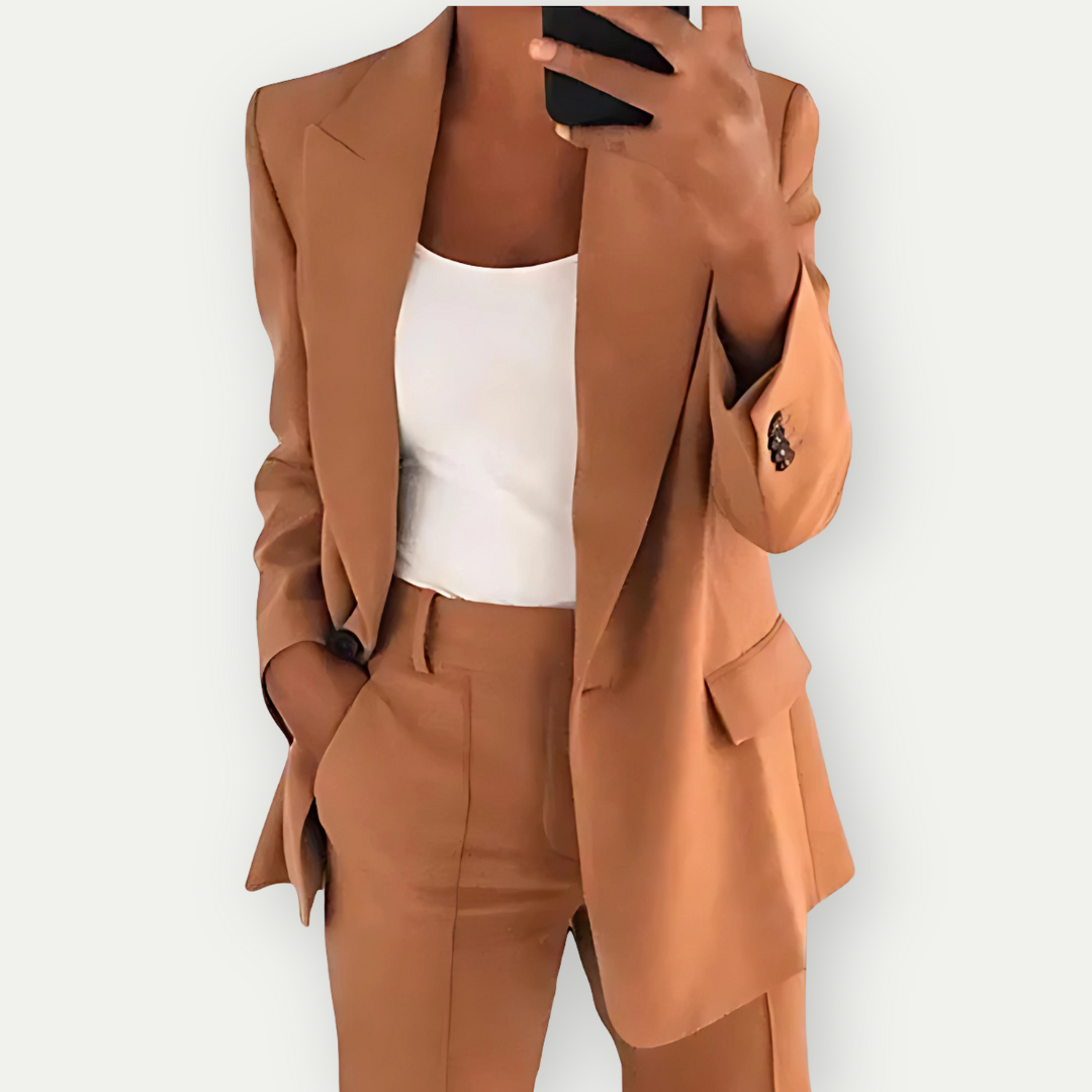 Luvik | Kvinne Komfortabl Blazer Sett Offisiell