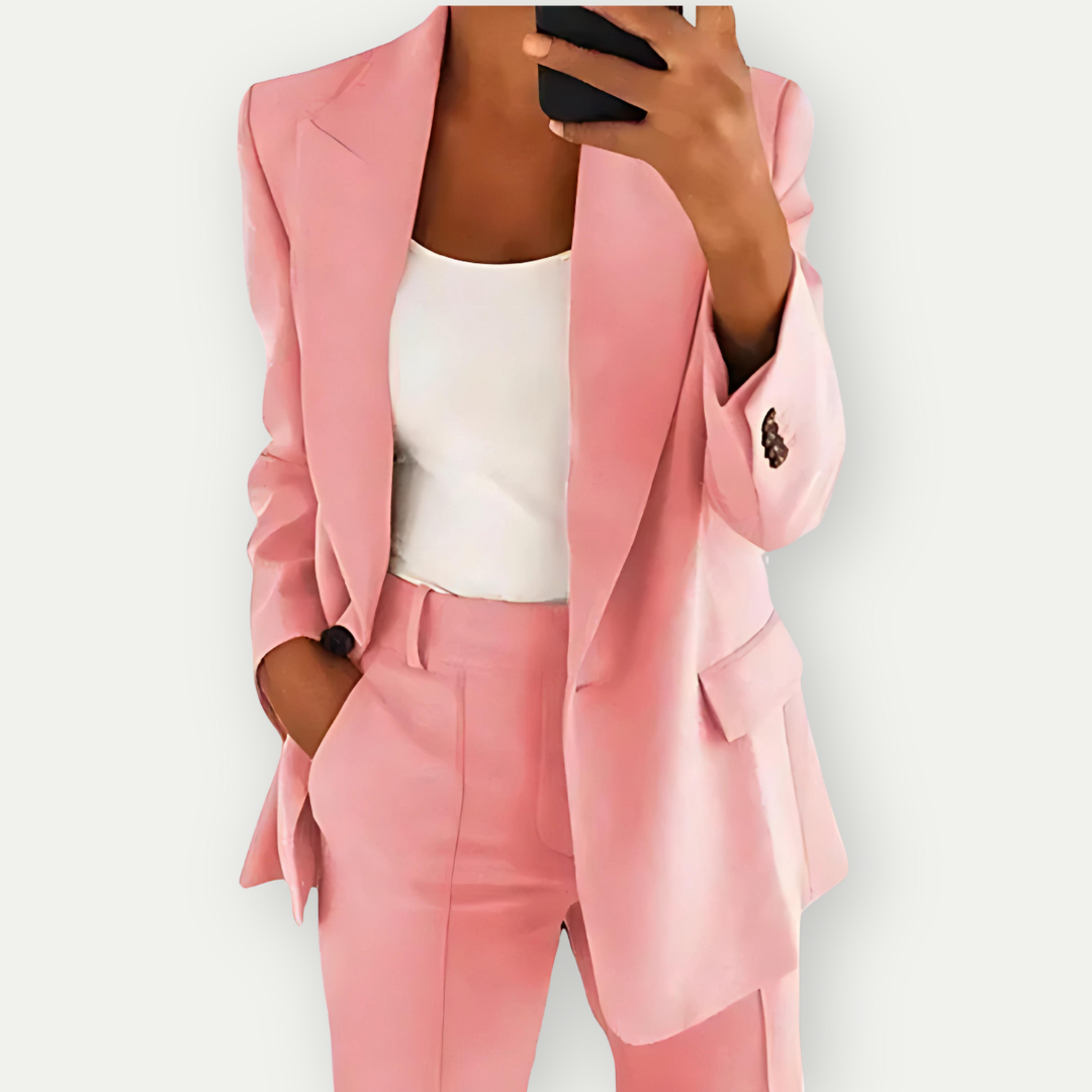Luvik | Kvinne Komfortabl Blazer Sett Offisiell