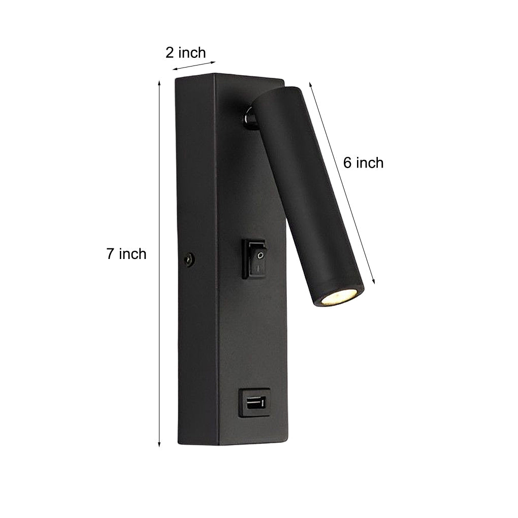Luvikno | ArtiLicht Luksus Vegglampe med Justerbar LED og USB Ladeport