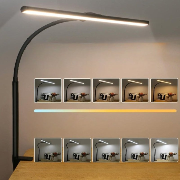 Luvikno | Fleksibel gåsehals LED skrivebordslampe for kontor & hjem