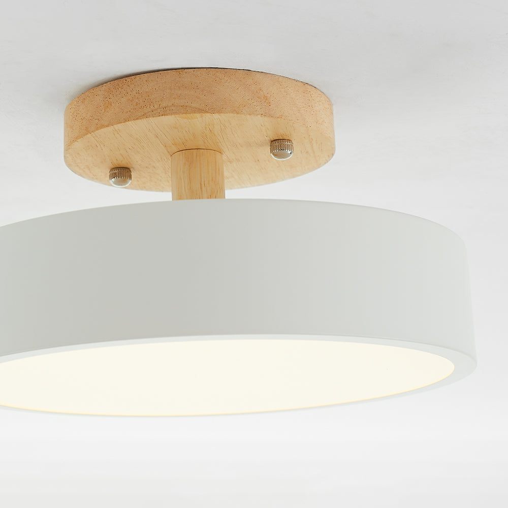 Moderne LED taklampe laget av tre – Quinn taklampe for stue, gang, soverom og spisestue | Luvikno