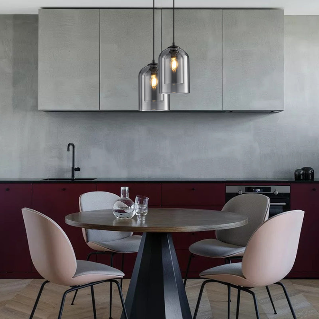 LuxeBeam Lys - Moderne Pendellampe laget av dobbelt glass | Luvikno