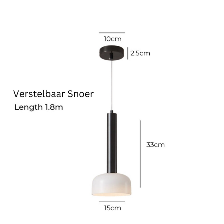 Luvikno | Luksus Minimalistisk LED Pendellampe i Kobber – Justerbar og Elegant
