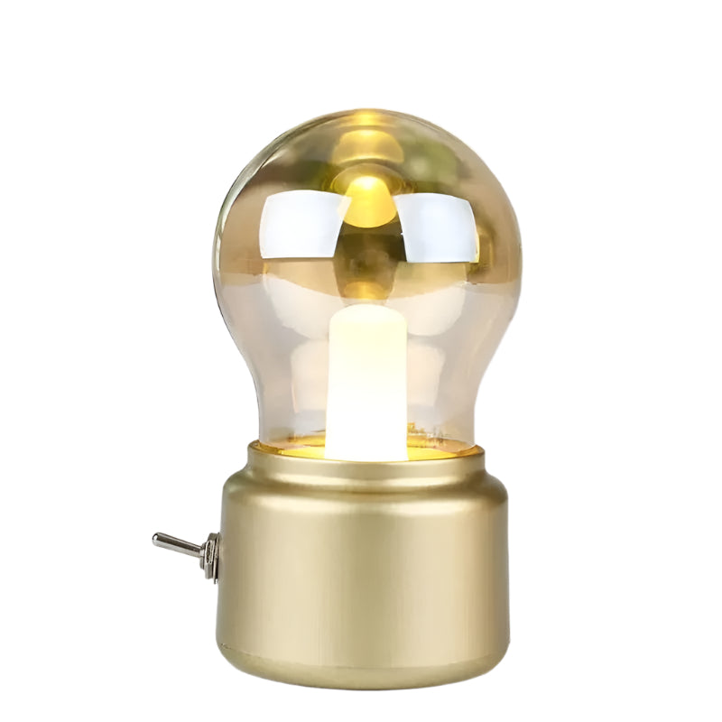 VintageGlow Trådløs Industriell Nattbordslampe Luvikno