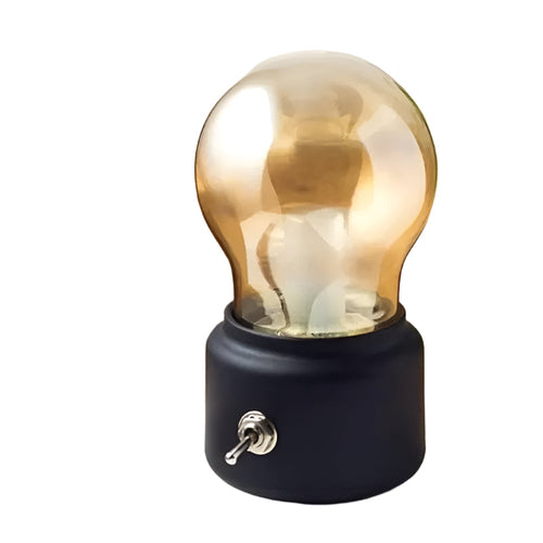 VintageGlow Trådløs Industriell Nattbordslampe Luvikno