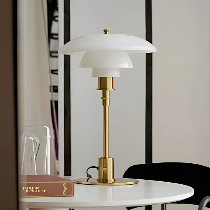 Nordic Glass Table Lamp – Minimalist LED Lys for Hjem | Luvikno