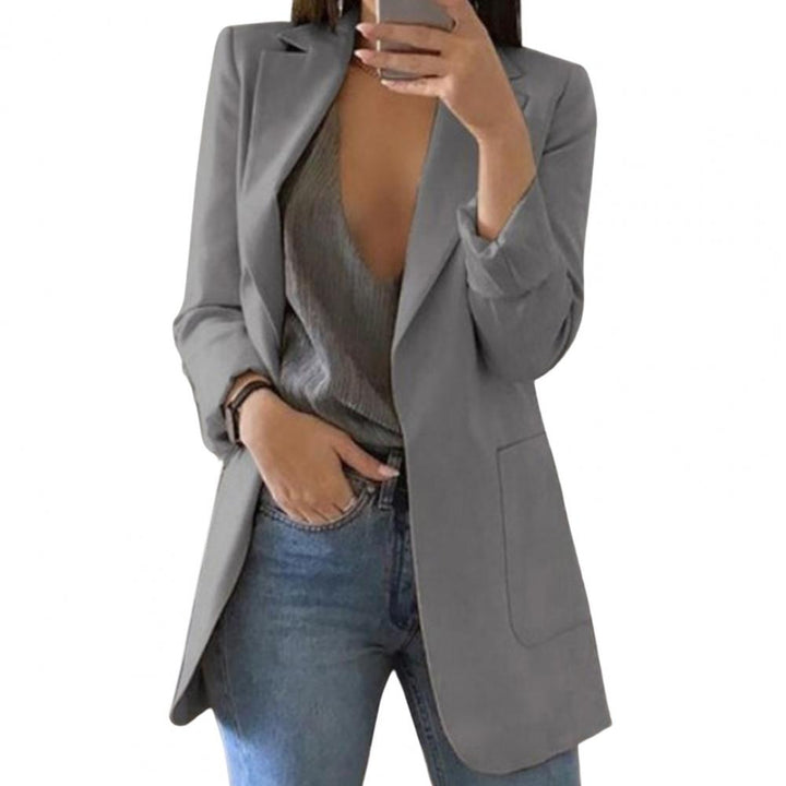 Luvik | Stilren Lang Blazer for Kvinner