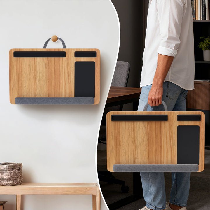 Laptopputerpute ergonomisk laptopbord med håndleddsstøtte & polstret | Luvikno