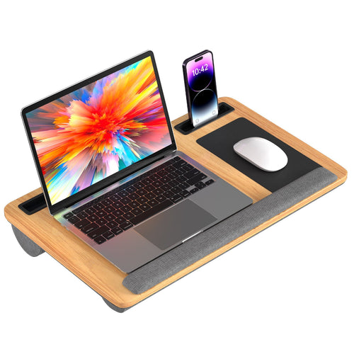 Laptopputerpute ergonomisk laptopbord med håndleddsstøtte & polstret | Luvikno
