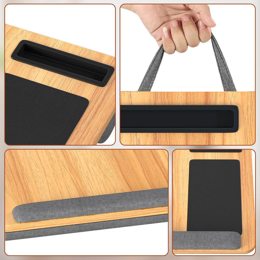 Laptopputerpute ergonomisk laptopbord med håndleddsstøtte & polstret | Luvikno