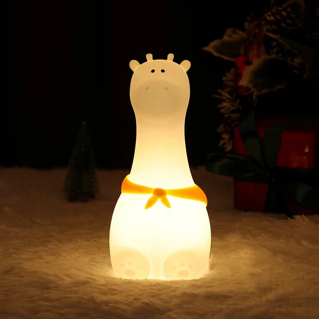 LED Nattlys for Barn – Dimmbar Nattlampe med -Design, USB Oppladbar, Berøringskontroll | Luvikno