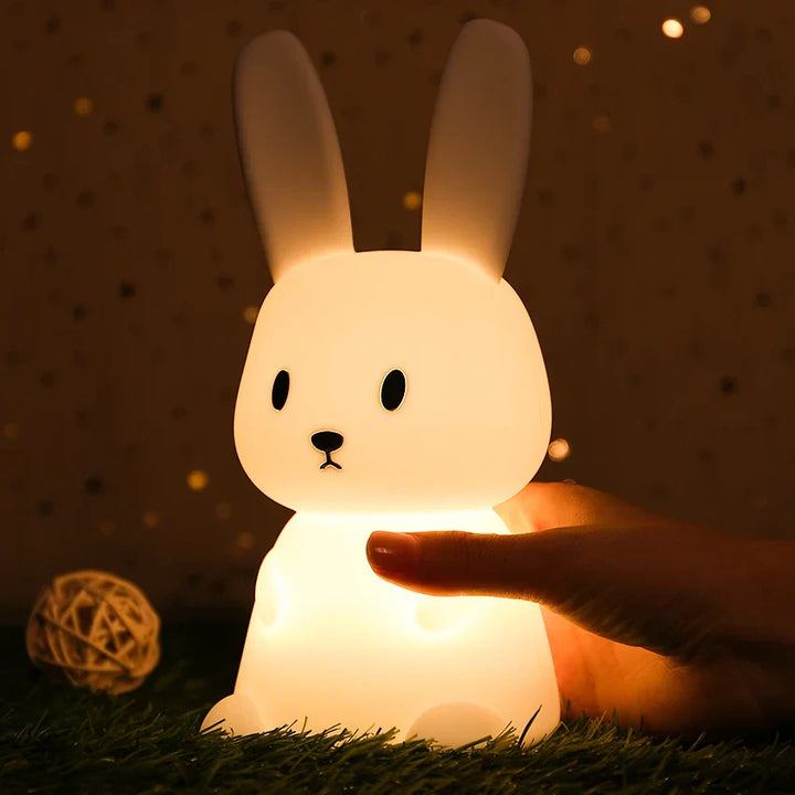 LED Nattlys for Barn – Dimmbar Nattlampe med -Design, USB Oppladbar, Berøringskontroll | Luvikno