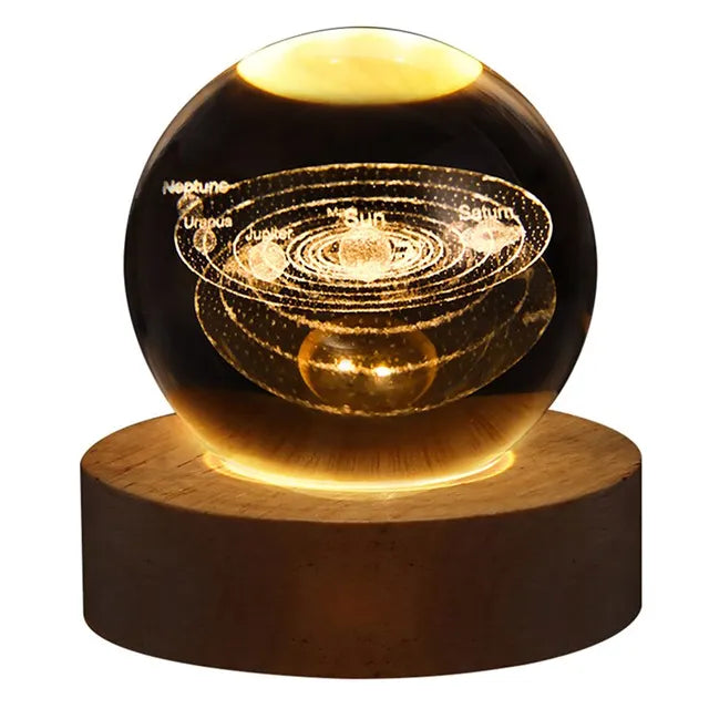 Solar-System Bordlampe – LED Lys med Planetdesign for Oppholdsrom | Luvikno
