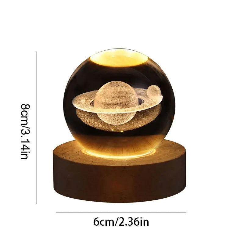 Solar-System Bordlampe – LED Lys med Planetdesign for Oppholdsrom | Luvikno