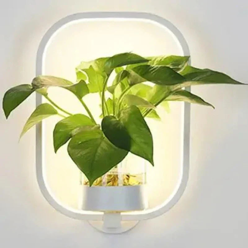 Luvikno | LED Vegglampe FloraGlow | Moderne Design | Varmt Lys | 32x22x30 cm