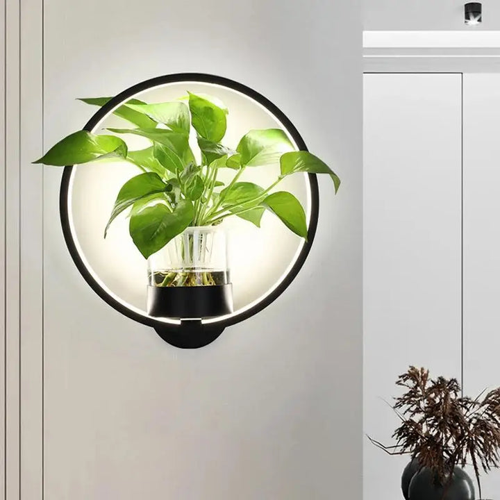 Luvikno | LED Vegglampe FloraGlow | Moderne Design | Varmt Lys | 32x22x30 cm
